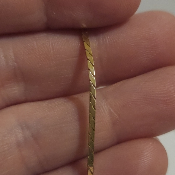 Vintage Avon 14K Gold Filled 1/20 Square Chain Link Bracelet 7.5" Long Unisex - Picture 5 of 12